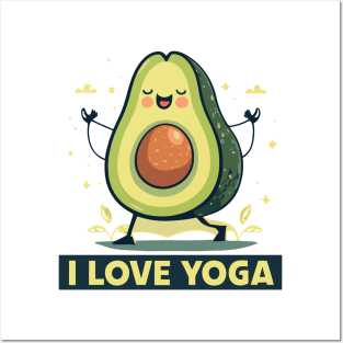 Yoga lover Avacado Posters and Art